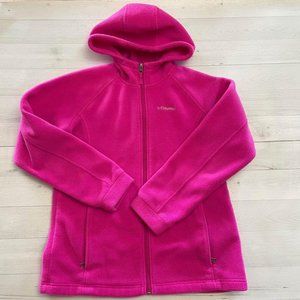 columbia girls‎ fleece hooded jacket 18/20
